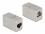 Delock Adapter RJ45 jack to RJ45 jack Cat.6A metal