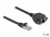 Delock Network Extension Cable S/FTP RJ45 plug to RJ45 jack Cat.6A 1 m black