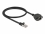 Delock Network Extension Cable S/FTP RJ45 plug to RJ45 jack Cat.6A 50 cm black