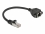 Delock Network Extension Cable S/FTP RJ45 plug to RJ45 jack Cat.6A 25 cm black