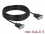 Delock Serial Cable RS-232 D-Sub 9 female to female null modem with narrow plug housing - Full Handshaking - 10 m