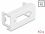 Delock Easy 45 Module Plate Rectangular cut-out for optical fiber SC Duplex coupling, 45 x 22.5 mm 10 pieces white