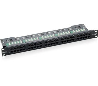 Equip 19" PatchPanel 25 Port Cat.3 schwarz ISDN