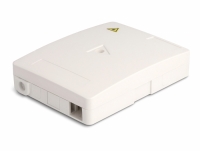 Delock Optical Fiber Connection Box for wall mounting for 2 x SC Simplex or LC Duplex white