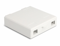 Delock Optical Fiber Connection Box for wall mounting for 2 x SC Simplex or LC Duplex white