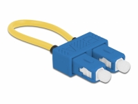 Delock Optical Fiber loopback Adapter SC / UPC singlemode blue