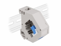 Delock DIN rail Adapter with Keystone SC Simplex female to SC Simplex female blue