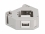 Delock DIN rail Adapter with Keystone USB 2.0 Type-A female to USB 2.0 Type-A female