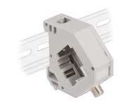 Delock DIN rail Adapter with Keystone F female to F female