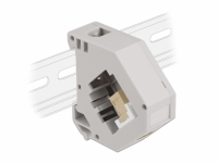 Delock DIN rail Adapter with Keystone SC Simplex female to SC Simplex female beige