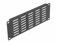 Delock 10″ Network Cabinet Panel with ventilation slots horizontal 2U black