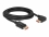 Delock DisplayPort cable male straight to male 90° right angled 8K 60 Hz 3 m