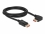 Delock DisplayPort cable male straight to male 90° right angled 8K 60 Hz 2 m