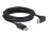 Delock DisplayPort cable male straight to male 90° upwards angled 8K 60 Hz 5 m
