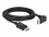 Delock DisplayPort cable male straight to male 90° upwards angled 8K 60 Hz 3 m