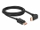 Delock DisplayPort cable male straight to male 90° downwards angled 8K 60 Hz 2 m