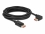 Delock DisplayPort cable male straight to male 90° left angled 8K 60 Hz 5 m