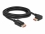 Delock DisplayPort cable male straight to male 90° left angled 8K 60 Hz 3 m