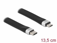 Delock USB 2.0 FPC Flat Ribbon Cable USB Type-C™ to USB Type Micro-B 13.5 cm PD 3 A