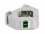 Delock DIN rail Adapter with Keystone LC Duplex female to LC Duplex female green