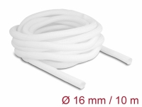 Delock Braided Sleeve self-closing 10 m x 16 mm white