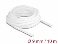 Delock Braided Sleeve self-closing 10 m x 9 mm white