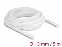 Delock Braided Sleeve self-closing 5 m x 13 mm white