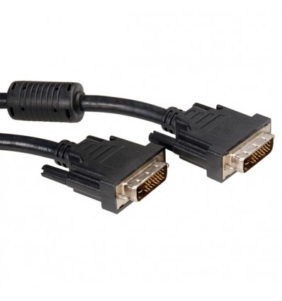 ROLINE Monitor Cable, DVI M - DVI M, (24+1) dual link 5 m