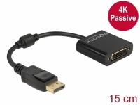 Delock Adapter DisplayPort 1.2 male to DVI female 4K Passive black