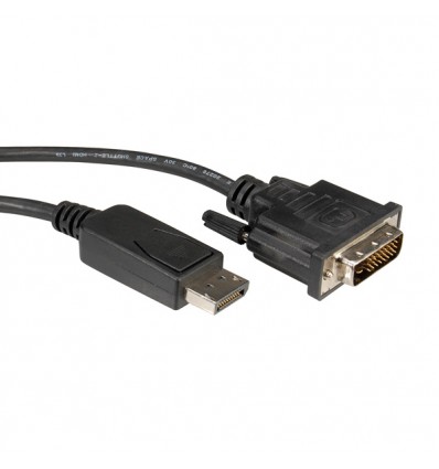 ROLINE DisplayPort Cable, DP M - DVI M 2 m