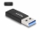 Delock USB 3.2 Gen 2 Adapter USB Type-A male to USB Type-C™ female black