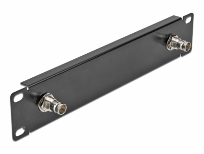 Delock 10″ Panel with 2 x BNC jack 1U black