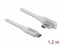 Delock Magnetic Thunderbolt™ 3 USB-C™ Cable 4K 60 Hz male to male angled 1.20 m
