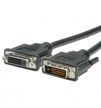 VALUE Monitor DVI Cable, DVI M - DVI F, (24+1) dual link 1.0 m