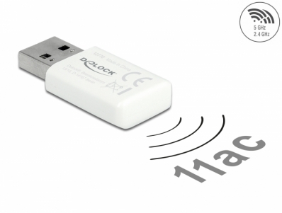 Delock USB 3.0 Dual Band WLAN ac/a/b/g/n Micro Stick 867 + 300 Mbps