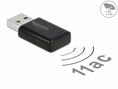 Delock USB 3.0 Dual Band WLAN ac/a/b/g/n Micro Stick 867 + 300 Mbps