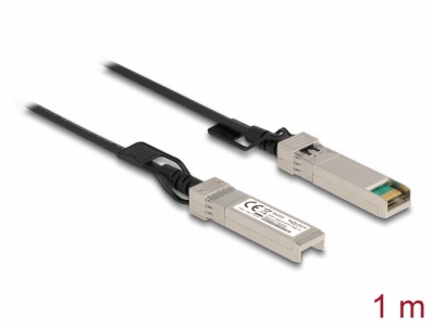 Delock Cable Twinax SFP+ male to SFP+ male 1 m