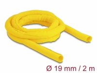 Delock Woven Sleeve self-closing heat-resistant 2 m x 19 mm yellow