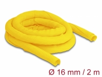 Delock Woven Sleeve self-closing heat-resistant 2 m x 16 mm yellow