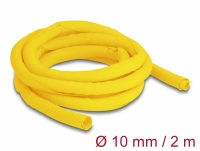 Delock Woven Sleeve self-closing heat-resistant 2 m x 10 mm yellow
