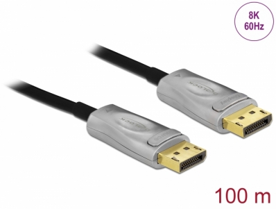 Delock Active Optical Cable DisplayPort 1.4 8K 100 m