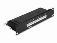 Delock 10″ Patch Panel 8 port Cat.6A 1U black