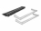 Delock 19″ Keystone Patch Panel 48 port with strain reliefs 2U black