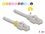 Delock Network cable RJ45 Cat.6A S/FTP with colored clips 1 m