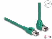 Delock RJ45 Network Cable PROFINET SF/UTP 90° angled 5 m green