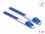 Delock Fiber Optical Cable with metal armouring LC Duplex to LC Duplex Singlemode OS2 1 m