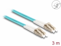 Delock Fiber Optical Cable with metal armouring LC Duplex to LC Duplex Multi-mode OM3 3 m