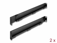 Delock 19″ Mounting bracket adjustable length 368 - 600 mm for network cabinet 1U 2 pieces