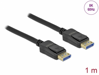 Delock DisplayPort cable 10K 60 Hz 54 Gbps 1 m