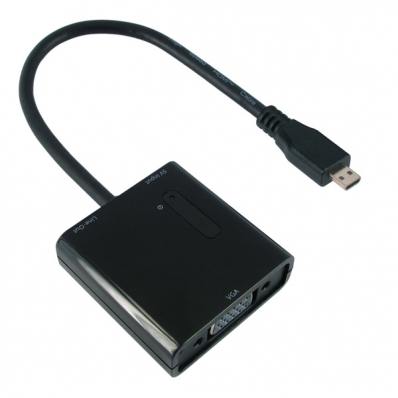 VALUE Cableadapter, Micro HDMI - VGA, M/F, 0.15 m